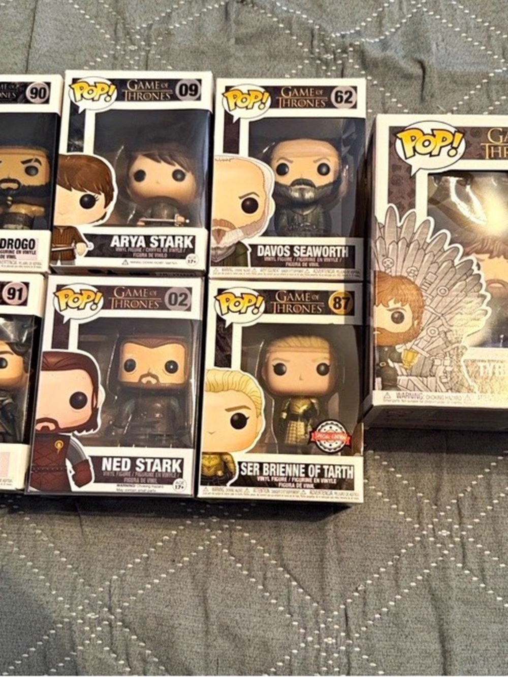 Funko Pop! Game of Thrones Set with Black and White Boxes